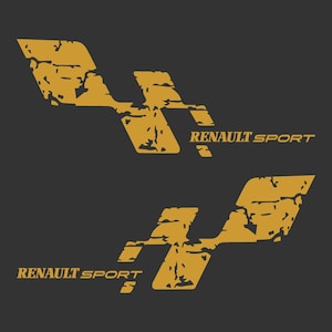 Renault Window Graphics Both Sides Renault Sport Car Sticker Set Door Decals Racing Stripes ...