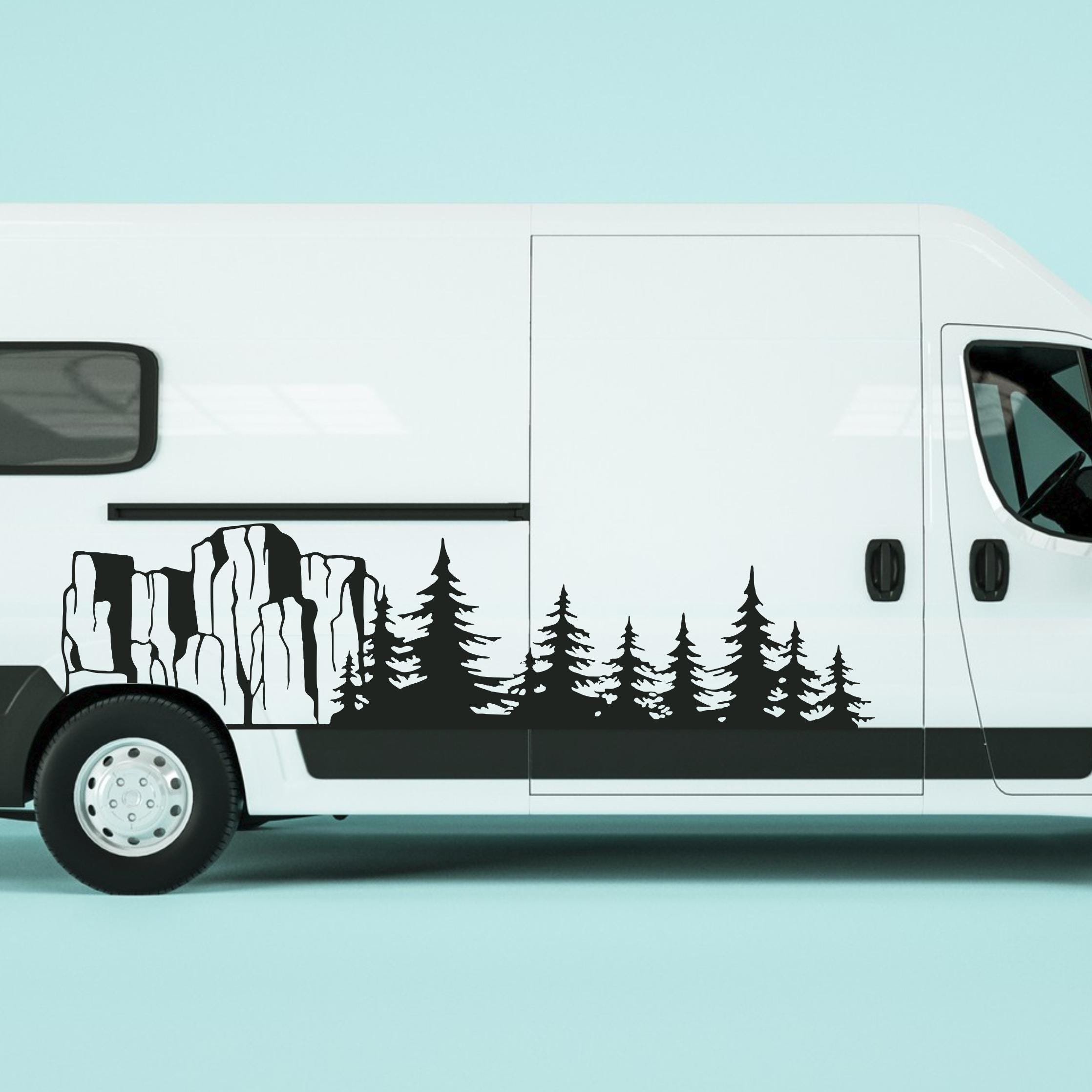 Auto Aufkleber Kompass & Hirsch - 100x42cm Vinyl Für SUV & Geländewagen