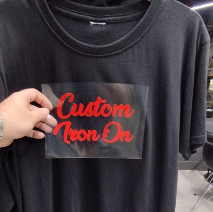 Custom Iron on Heat Transfer Vinyl - Your Logo, Image or Text - Colors ...