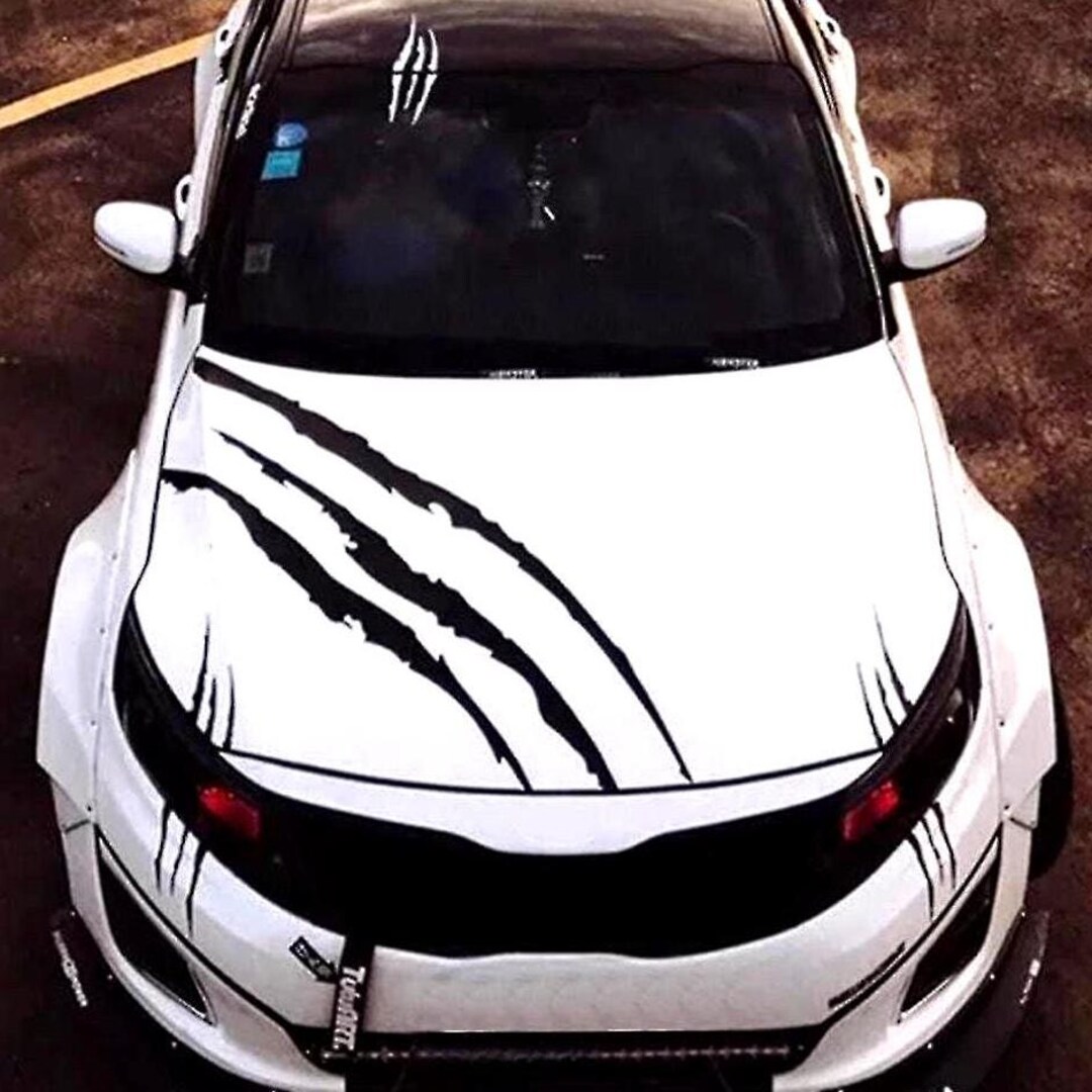 Set Monster Claw Marks Graphics Decals | Vinyl Car Headlight Hood Roof ...