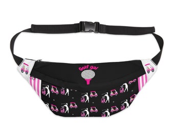 Golf Gal Fanny pack (black with pattern 2)