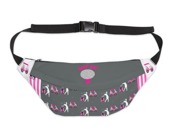 Golf Gal Fanny pack (gray with pattern)