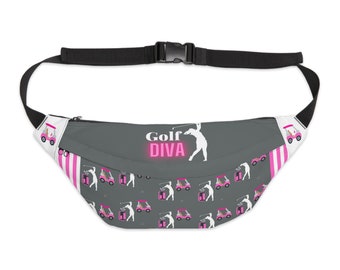 Golf Diva Fanny pack (gray with pattern)