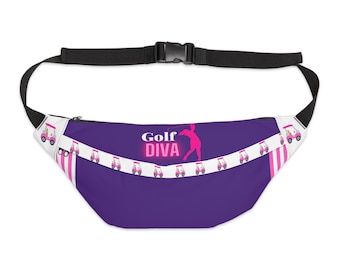 Golf diva Fanny pack (mostly purple)