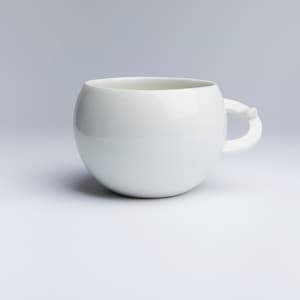 Handmade mug, large mug, Planet mug - Clear, pottery mug for tea or americano or cereal, handmade pottery, gift for him, gift for her