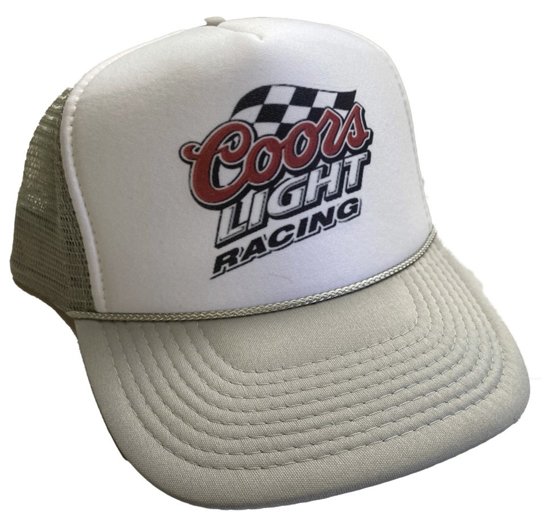 Coors Light Racing Vintage Style Gray NASCAR Hat Coors Hat Coors Light