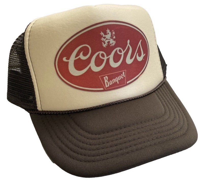 Coors Banquet Trucker Hat Vintage Inspired Tanbrown Unisex Etsy