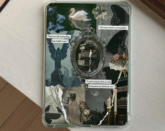 Encarte imprimible para Kindle de Romance Gótico Oscuro | Funda de fantasía para Kindle | Encarte transparente para Kindle | Descarga digital | Pegatinas para Kindle