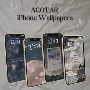 Set di 4 sfondi per telefono ACOTAR | Velaris | Night Court | Merchandising SJM | Download digitale | Sfondo di libri | Sfondo per iPhone | Rhysand