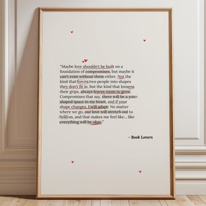 BOOK LOVERS by Emily Henry Digital Print | Digital Poster | Book Quotes Print | Bookish Poster | Book Lover Art Print | Digital Art