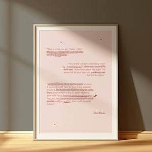 FOURTH WING Digital Print | Xaden Quote | 2 Colors | Digital Posters | Book Quotes Print | Bookish Poster | Book Lover Art Print | BookTok image 1