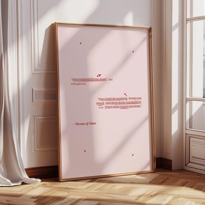 TRONO DI VETRO Stampa digitale | Poster digitali | Stampa citazioni libri | Poster libresco | Stampa artistica per amanti dei libri | Arte digitale | Sarah J. Maas
