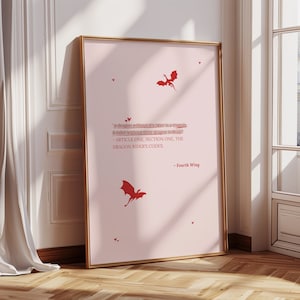 CUARTA ALA Impresión digital | Pósteres digitales | Cotizaciones de libros Imprimir | Cartel libresco | Impresión de arte amante del libro ? arte digital