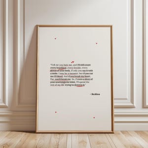 POWERLESS Book Quote Digital Print | 2 Colors | Digital Posters | Book Quotes Print | Bookish Poster | Book Lover Art Print | BookTok image 5