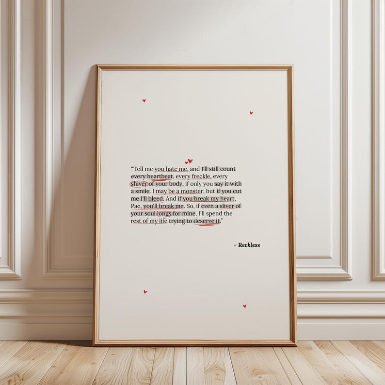 POWERLESS Book Quote Digital Print | 2 Colors | Digital Posters | Book Quotes Print | Bookish Poster | Book Lover Art Print | BookTok image 5
