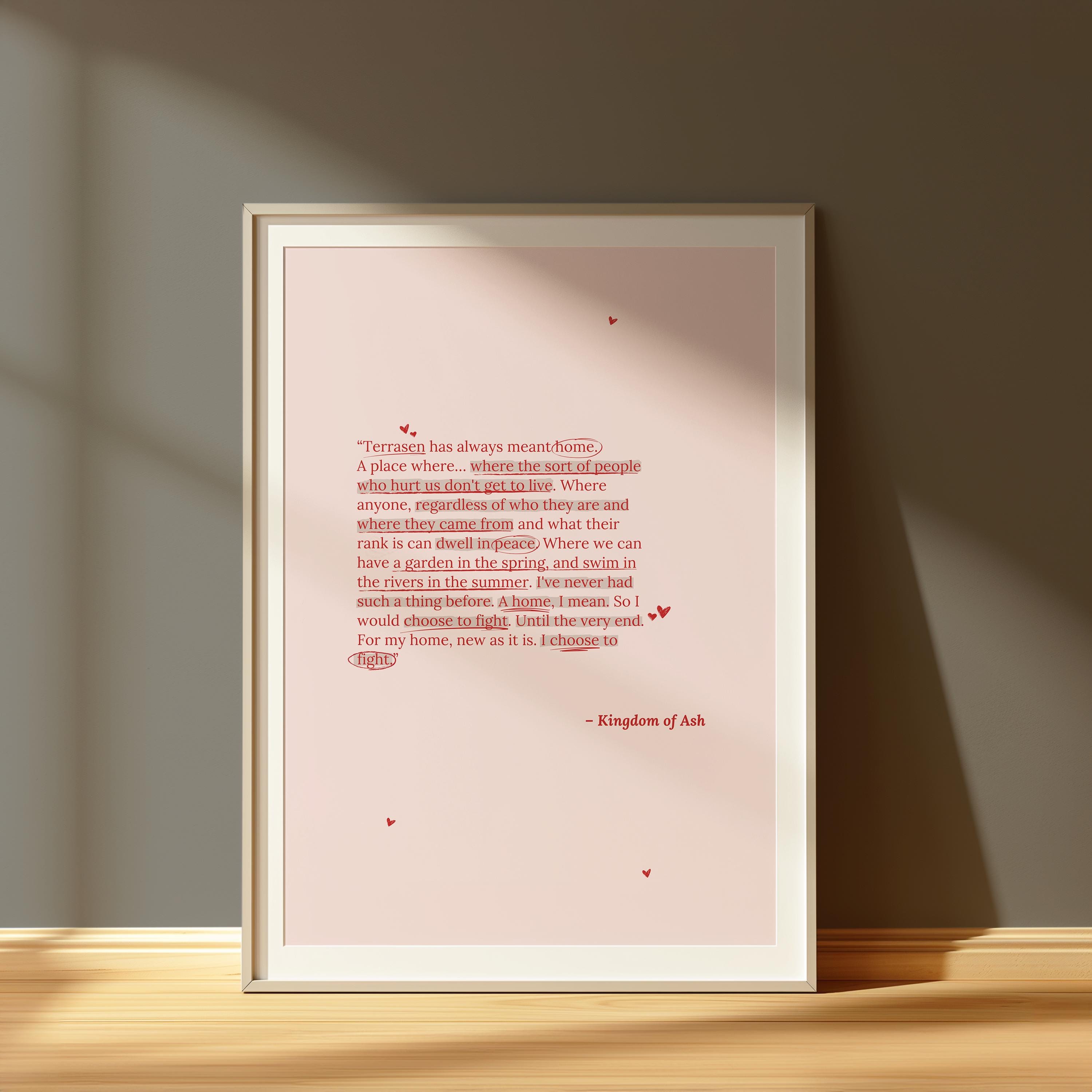 THRONE OF GLASS Digital Print | Throne of Glass | Book Quotes Print | Bookish Poster | Book Lover Art Print | Digital Art | Sarah J Maas