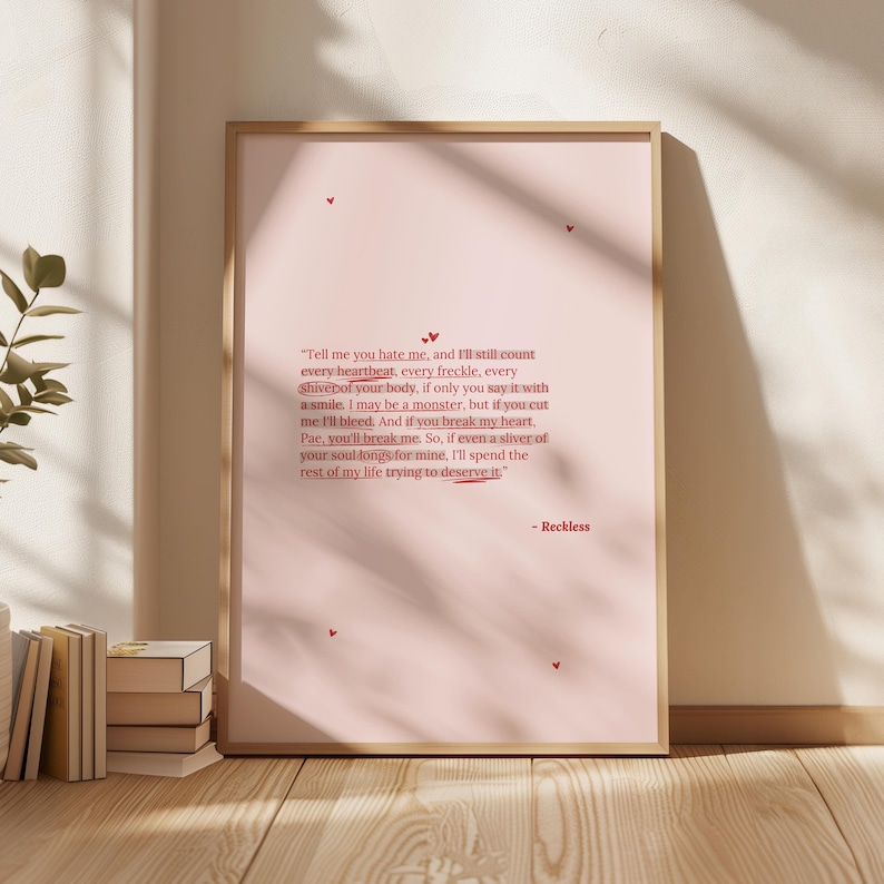 POWERLESS Book Quote Digital Print | 2 Colors | Digital Posters | Book Quotes Print | Bookish Poster | Book Lover Art Print | BookTok image 8
