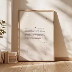 POWERLESS Book Quote Digital Print | 2 Colors | Digital Posters | Book Quotes Print | Bookish Poster | Book Lover Art Print | BookTok image 9