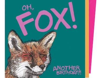 Oh Fox! Birthday Card