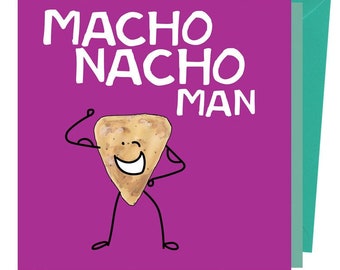 Macho Nacho Man Card