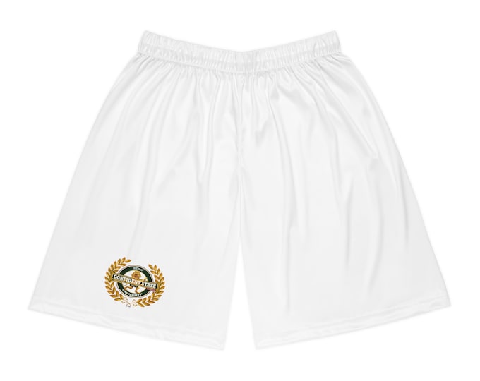 Confident State Basketball Shorts (AOP)