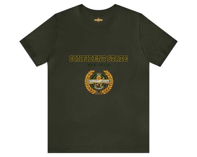 Confident State Est. 2019 Unisex Jersey Short Sleeve Tee