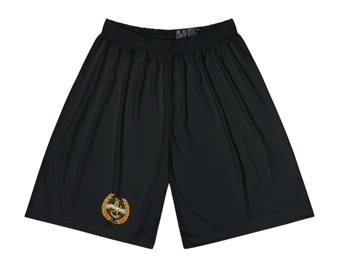 Confident State Mens Sports Shorts (AOP)