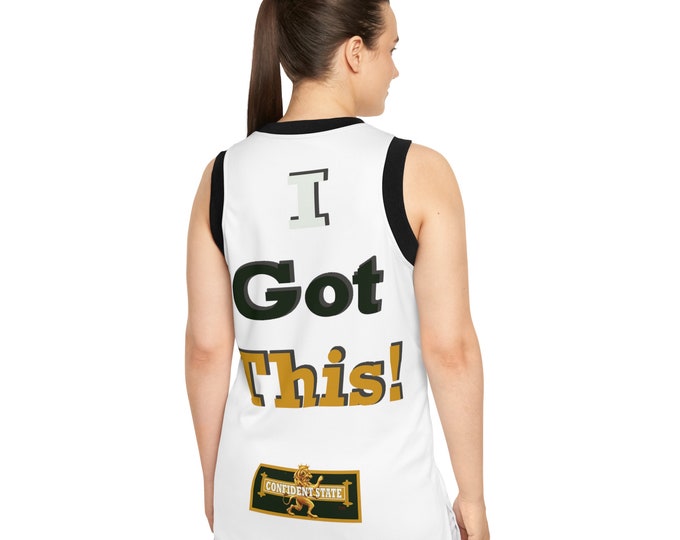 Confident State  " I Got This" Unisex Basketball Jersey (AOP)