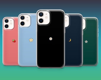 Cute Minimalist Phone Case Simple Art Cover for iPhone 16, 15, 14, 13, 12, Samsung S25, S24, S23FE, S22, A16, A26, A56, Pixel 9Pro, 8A, 7
