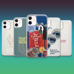 Motivational Phone Case Inspiring Positive Quotes Cover for iPhone 16, 15, 14, 13, 12, Samsung S25, S24, S23FE, A26, A56, Pixel 9Pro, 8A, 7