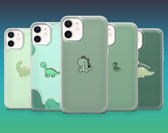 Dino Lover Phone Case Cute Dinosaur T Rex Cover for iPhone 16, 15, 14, 13, 12,Samsung S25, S24, S23FE, S22, A16, A26, A56, Pixel 9Pro, 8A, 7