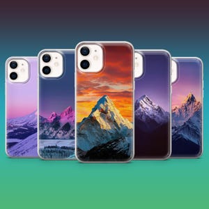Mountain Phone Case Outdoor Nature Aesthetic Cover for iPhone 16, 15, 14, 13, 12, Samsung S25, S24, S23FE, A16, A26, A56, Pixel 9Pro, 8A, 7