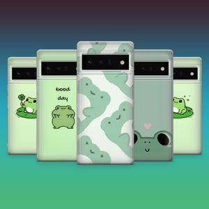 Toad Phone Case Adorable Frog Cover for Google Pixel 9Pro, 8A, 8Pro, 7Pro, 7A, 6A, Samsung S25, S24Fe, S23, A16, A36, iPhone 16, 15