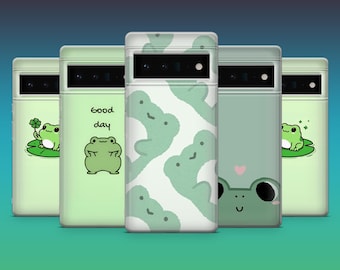 Toad Phone Case Adorable Frog Cover for Google Pixel 9Pro, 8A, 8Pro, 7Pro, 7A, 6A, Samsung S25, S24Fe, S23, A16, A36, iPhone 16, 15
