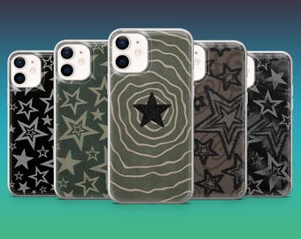 Grunge Star-telefoonhoesje Y2K Edgy Esthetic Cover voor iPhone 16, 15, 14, 13, 12, Samsung S25, S24, S23FE, S22, A16, A26, A56, Pixel 9Pro, 8A,7