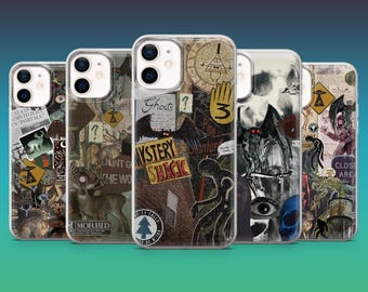 Cryptid Mobilskal Mothman Spooky Fodral för iPhone 17Pro, 16, 15, 14, 13, 12, Samsung S25, S24, S23Fe, S22, A16, A26, A56, Pixel 10, 9Pro