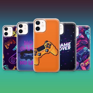 Gamer Phone Case Gaming Controller Arcade Cover for iPhone 16, 15, 14, 13, 12,Samsung S25, S24, S23FE, S22, A16, A26, A56, Pixel 9Pro, 8A, 7
