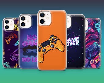 Funda para móvil con diseño de mando arcade para iPhone 16, 15, 14, 13, 12, Samsung S25, S24, S23FE, S22, A16, A26, A56, Pixel 9 Pro, 8A, 7