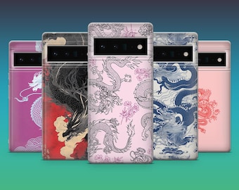 Dragon Phone Case Mythical Fantasy Cover for Google Pixel 9Pro, 8A, 8Pro, 7Pro, 7A, 6A, Samsung S25, S24Fe, S23, A16, A36, iPhone 16, 15