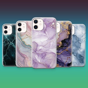 Funda de mármol para iPhone 16, 15, 14, 13, 12, Samsung S25, S24, S23FE, S22, A16, A26, A56, Pixel 9Pro, 8A, 7