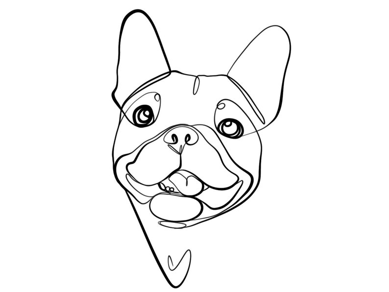 dog line art