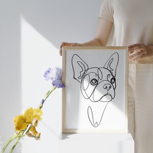 Custom dog line art