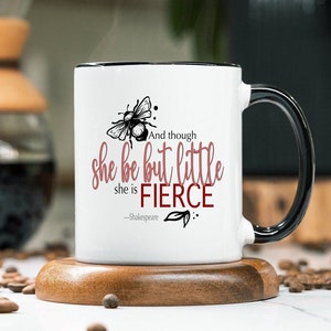William Shakespeare mug, book quote gift bookish mug, shakespeare gift for her, literary reading mug coffee gift bibliophile mug book lover