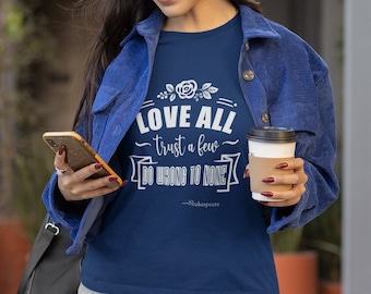 Shakespeare shirt bookish gift, book lover gift english teacher reading tee book club, William Shakespeare book quote shirt gift wise words