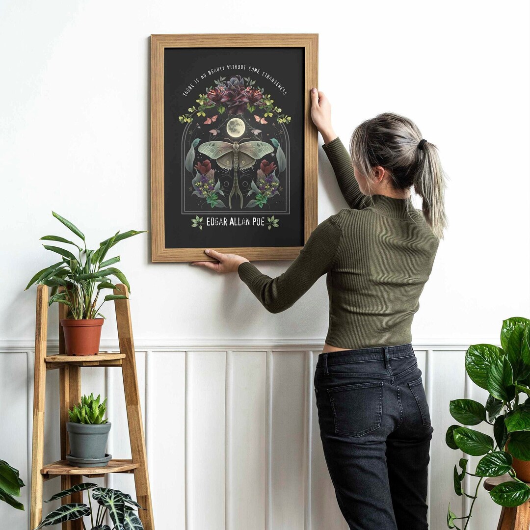 Edgar Allan Poe Dark Academia Original Design Gift Poster Archival ...