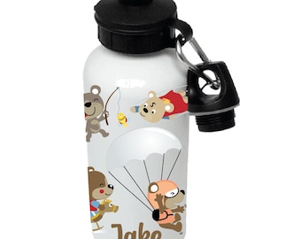 Bears - 500ml Water Bottle  - Personalised with name