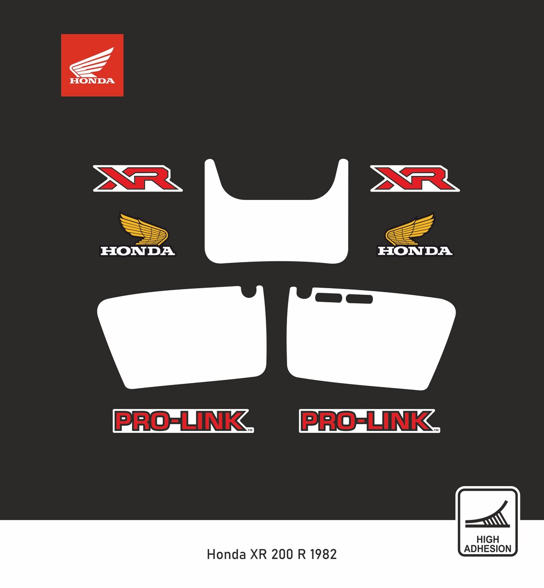 HONDA XR200R 1982 Decal Stickers - Etsy