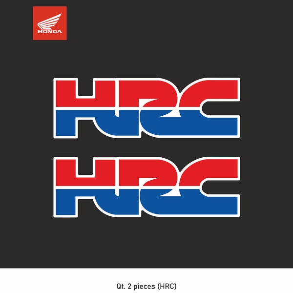 2 pcs Decal Stickers Honda Racing HRC