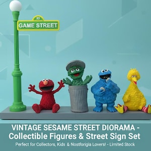 Personalized Sesame-Style Street Sign | Custom Lamp Post Gift | Cookie Monster & Big Bird Add-Onsv