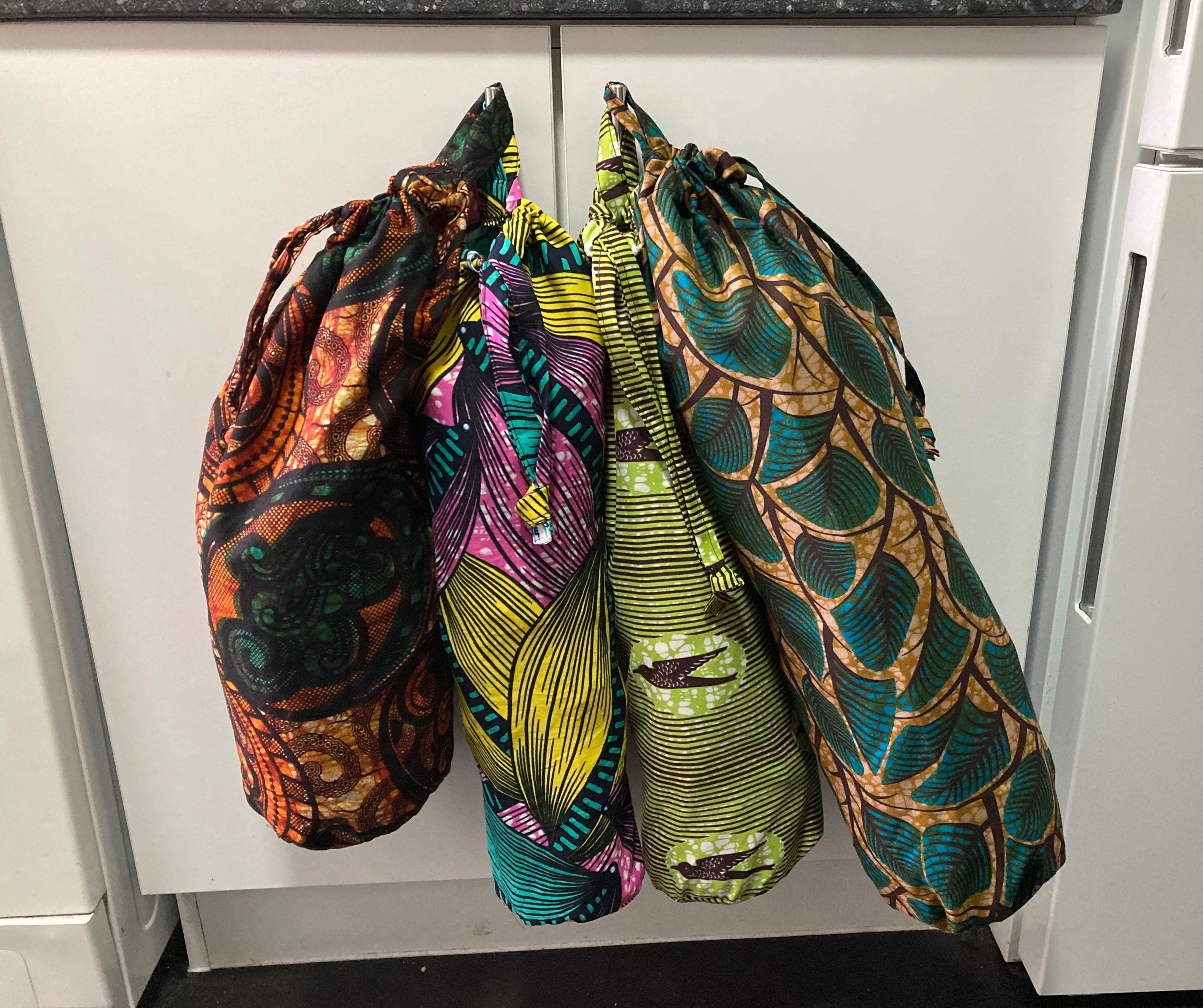 African Fabric Carrier Bag Storage, Kitchen Decor NEW STOCK - Etsy